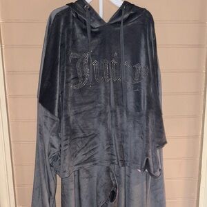 Juicy Couture Charcoal Velour sweatsuit